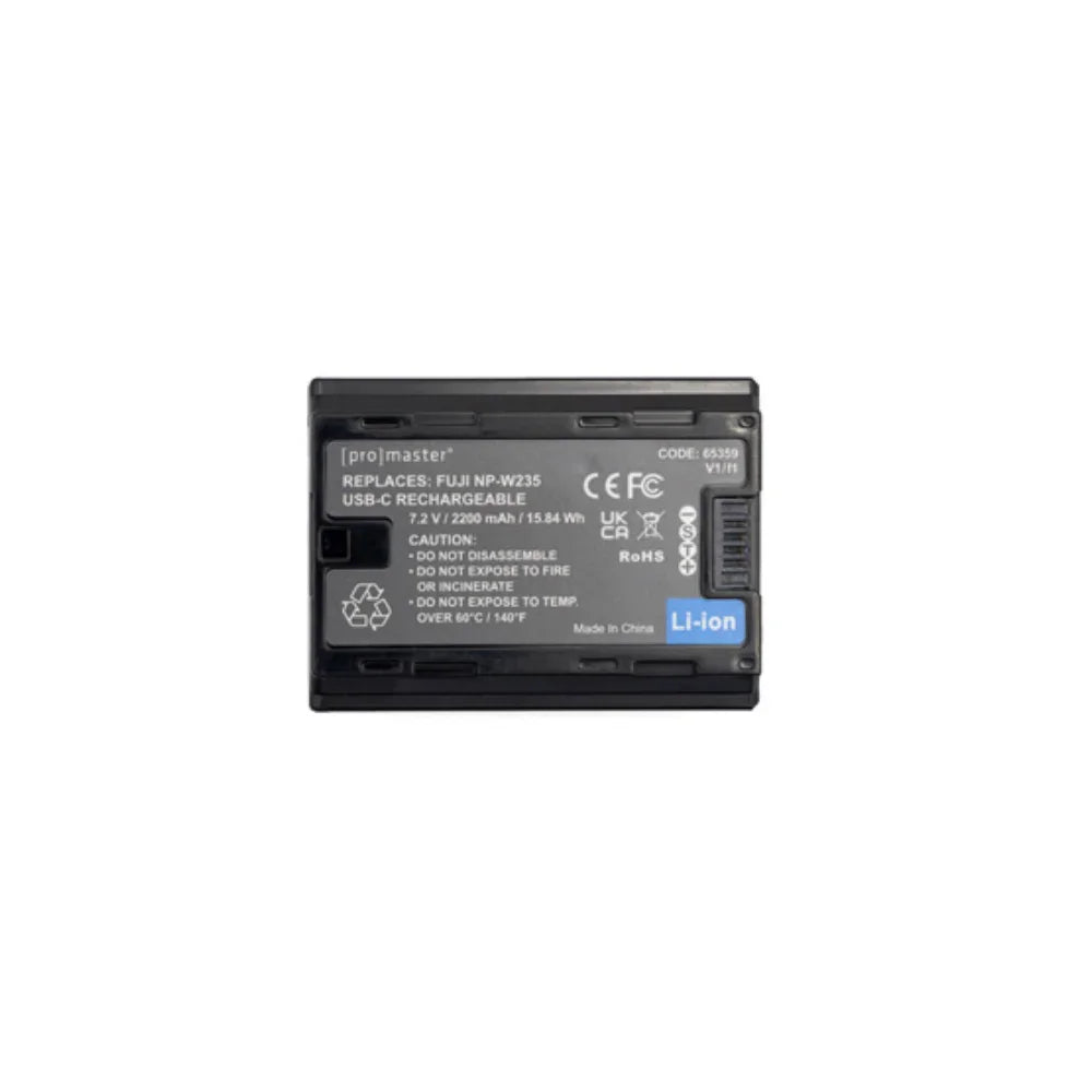 ProMaster NP-W235 Li-ion Battery for Fujifilm w/ USB-C Charging at PROCAM | procam.com