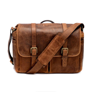 ONA Brixton Leather Camera/Laptop Messenger Bag (Antique Cognac) at PROCAM | procam.com