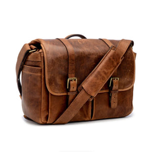 ONA Brixton Leather Camera/Laptop Messenger Bag (Antique Cognac) at PROCAM | procam.com