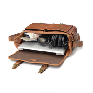 ONA Brixton Leather Camera/Laptop Messenger Bag (Antique Cognac) at PROCAM | procam.com