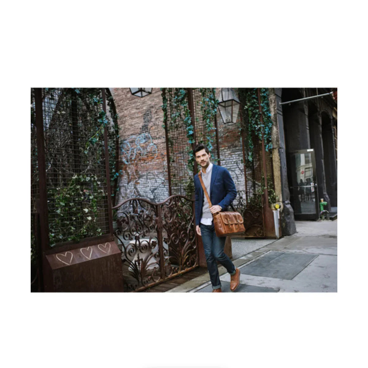 ONA Brixton Leather Camera/Laptop Messenger Bag (Antique Cognac) at PROCAM | procam.com