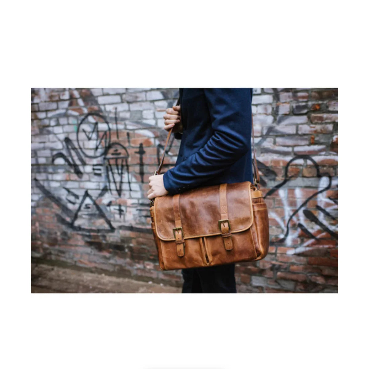 ONA Brixton Leather Camera/Laptop Messenger Bag (Antique Cognac) at PROCAM | procam.com