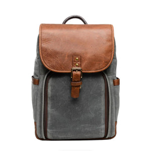 ONA Monterey Backpack (Smoke and Antique Cognac) at PROCAM | procam.com