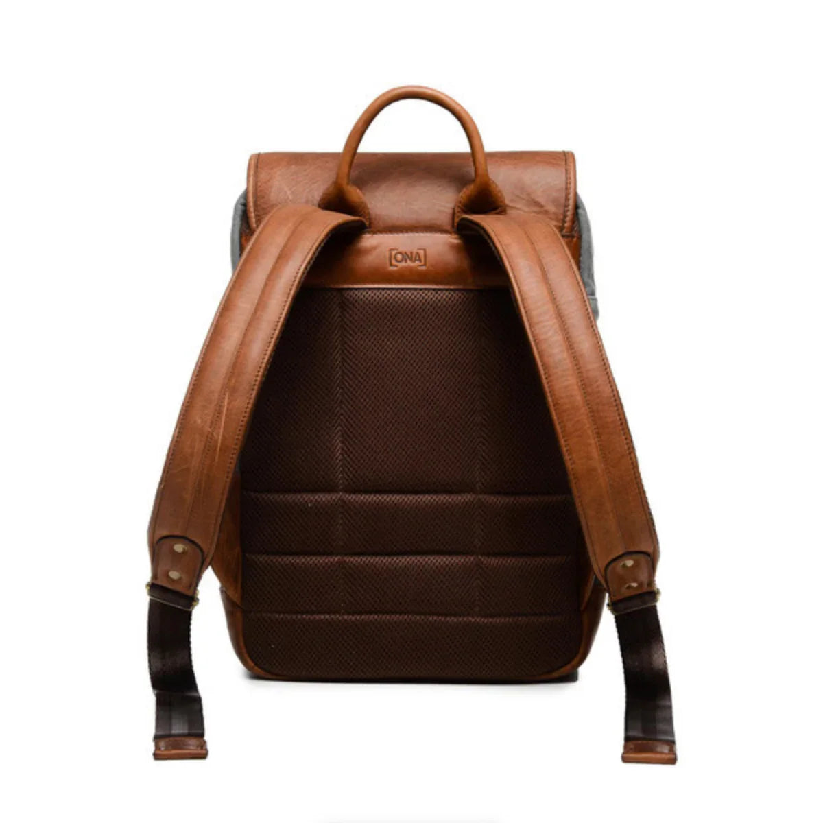 ONA Monterey Backpack (Smoke and Antique Cognac) at PROCAM | procam.com