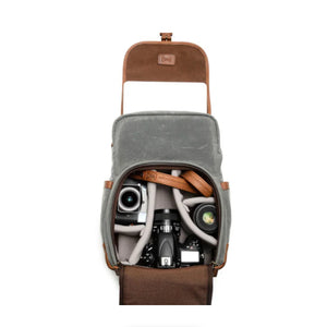 ONA Monterey Backpack (Smoke and Antique Cognac) at PROCAM | procam.com