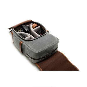 ONA Monterey Backpack (Smoke and Antique Cognac) at PROCAM | procam.com