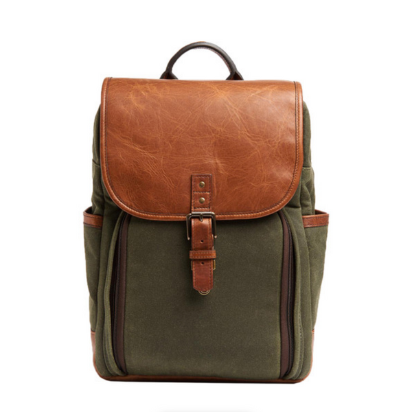 ONA Monterey Backpack (Olive and Antique Cognac)