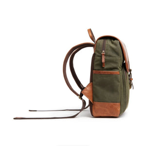 ONA Monterey Backpack (Olive and Antique Cognac) at PROCAM | procam.com