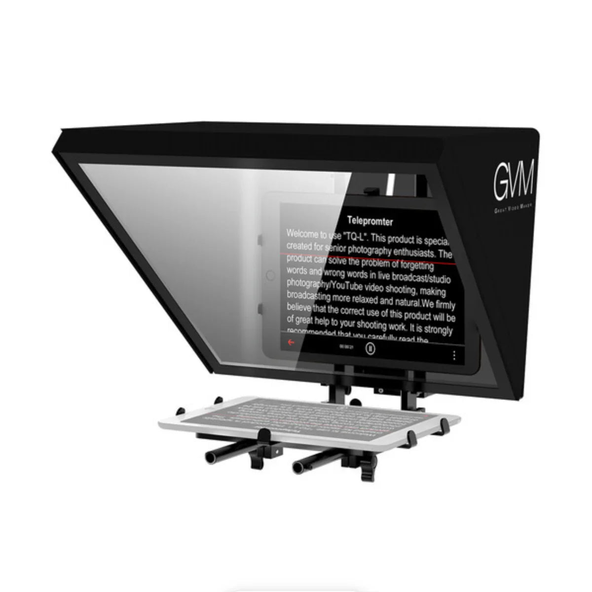 GVM TQ-L Teleprompter for Tablets and Smartphones with Bluetooth Remote & App at PROCAM | procam.com