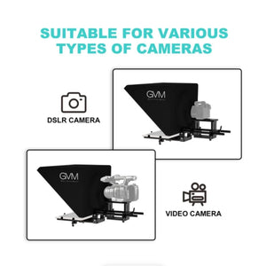 GVM TQ-L Teleprompter for Tablets and Smartphones with Bluetooth Remote & App at PROCAM | procam.com