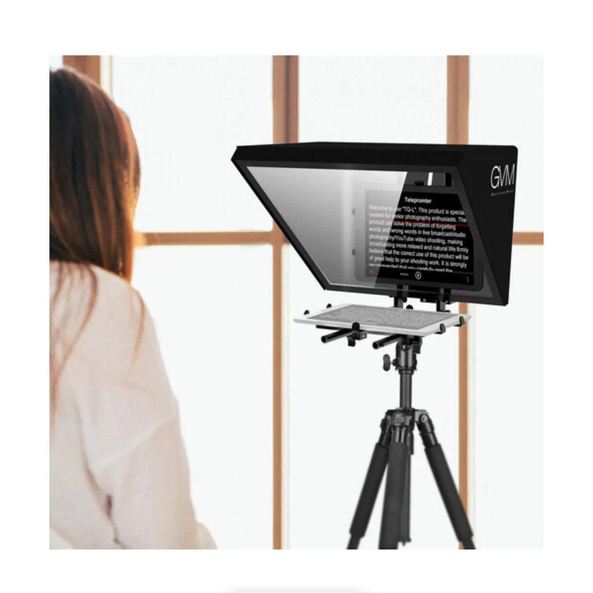 GVM TQ-L Teleprompter for Tablets and Smartphones with Bluetooth Remote & App at PROCAM | procam.com