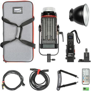 Aputure Light Storm C300D Mark II LED Light Kit with Gold Mount Battery Plate at PROCAM | procam.com