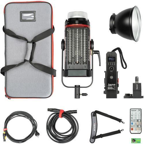 Aputure Light Storm C300D Mark II LED Light Kit with Gold Mount Battery Plate at PROCAM | procam.com