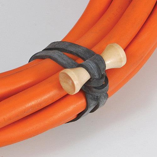 BongoTies Bamboo 5'' Elastic Cable Ties (10 Pack) - Natural at PROCAM | procam.com