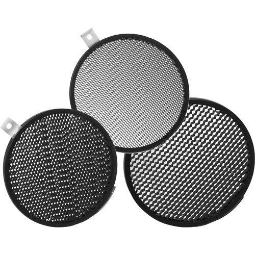 Bowens Honeycomb Grid Set (3) for Bowens 1862/63 (1/8, 3/16, & 1/4" Thick) | PROCAM