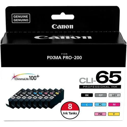 Canon CLI-65 Eight Color Ink Tank Value Pack at PROCAM | procam.com