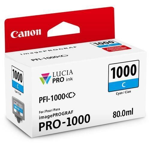 Canon PFI-1000 C LUCIA PRO Cyan Ink Tank (80ml) at PROCAM | procam.com