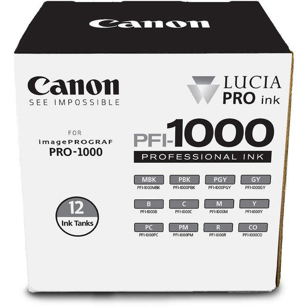 Canon PFI-1000 LUCIA PRO Ink Tank Set (80ml) - 12-Pack | PROCAM