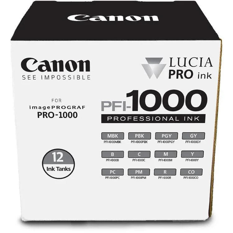 Canon PFI-1000 LUCIA PRO Ink Tank Set (80ml) - 12-Pack at PROCAM | procam.com