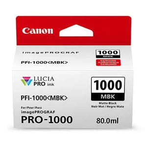 Canon PFI-1000 MBK LUCIA PRO Matte Black Ink Tank (80ml) at PROCAM | procam.com