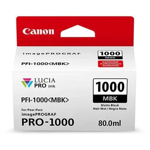 Canon PFI-1000 MBK LUCIA PRO Matte Black Ink Tank (80ml) at PROCAM | procam.com
