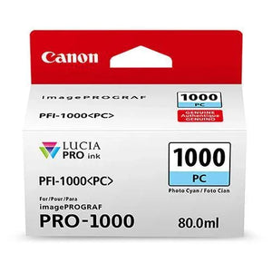 Canon PFI-1000 PC LUCIA PRO Photo Cyan Ink Tank (80ml) at PROCAM | procam.com