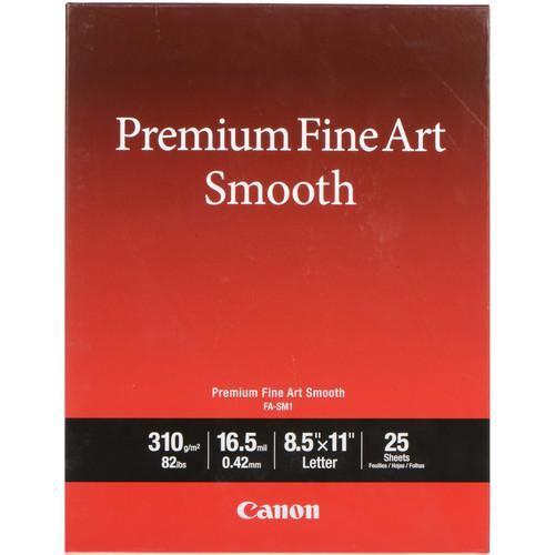 Canon Premium Fine Art Smooth - 8.5" x 11 (LTR) 25 Sheets | PROCAM