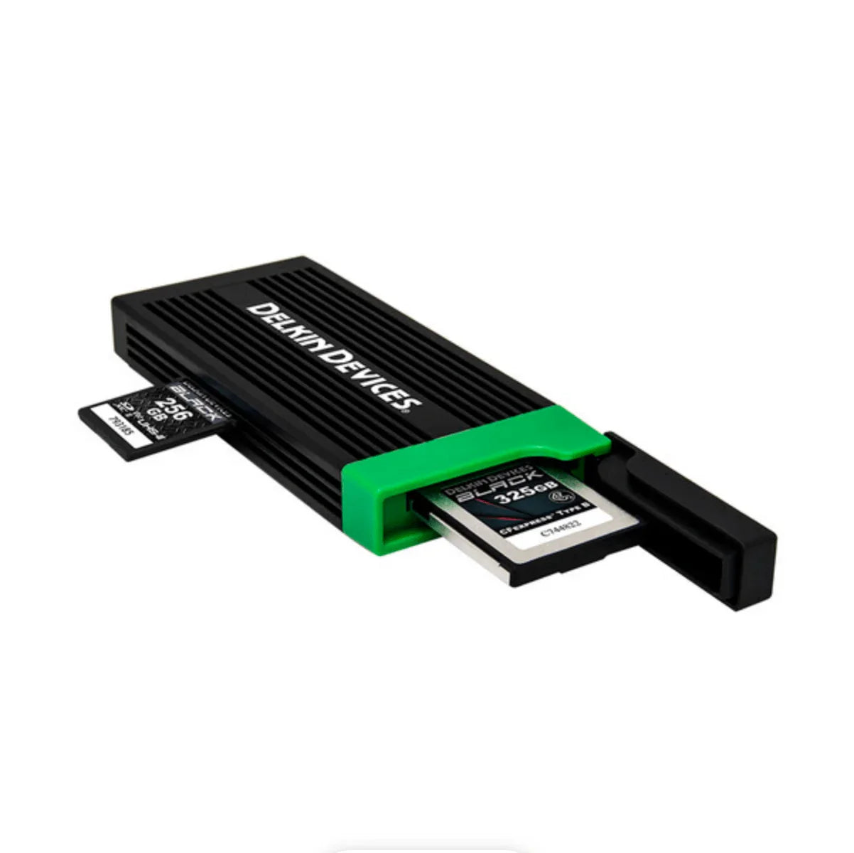 Delkin Devices 325GB BLACK CFexpress Type B Memory Card with CFexpress Type B & UHS-II SD Memory Card Reader at PROCAM | procam.com