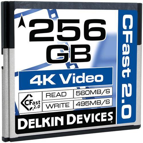 Delkin Devices CFast 2.0 Cinema Memory Card - 256GB | PROCAM