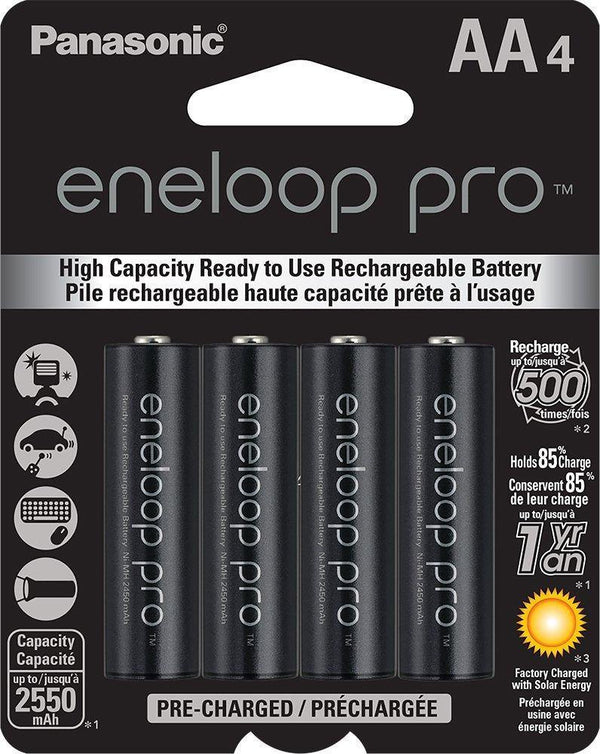 Eneloop XX Pro ''AA'' NiMH 2550mAh Rechargeable Battery (4 Pack) | PROCAM