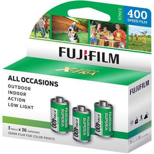 FUJIFILM Fujicolor Superia X-TRA 400 Color Negative Film (35mm Roll Film, 36 Exposures) 3-Pack at PROCAM | procam.com