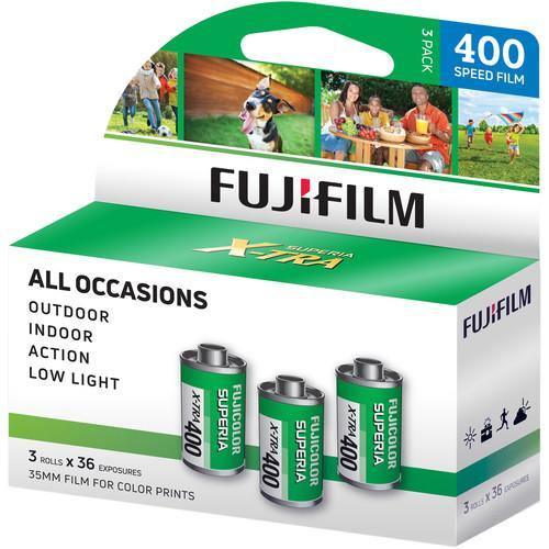 FUJIFILM Fujicolor Superia X-TRA 400 Color Negative Film (35mm Roll Film, 36 Exposures) 3-Pack at PROCAM | procam.com