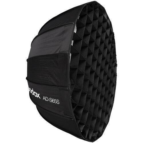 Godox AD-S65S Parabolic Softbox with Godox Mount and Grid (Gold/Silver, 25.6") at PROCAM | procam.com