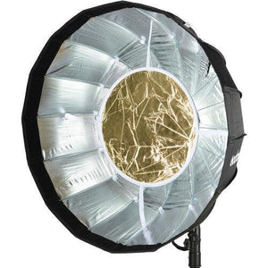 Godox AD-S65S Parabolic Softbox with Godox Mount and Grid (Gold/Silver, 25.6") at PROCAM | procam.com