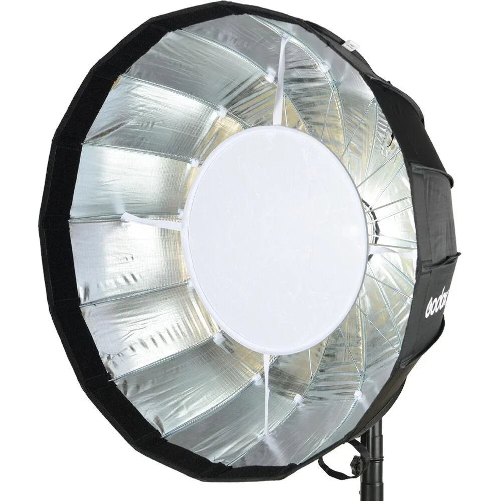 Godox AD-S65S Parabolic Softbox with Godox Mount and Grid (Gold/Silver, 25.6") at PROCAM | procam.com