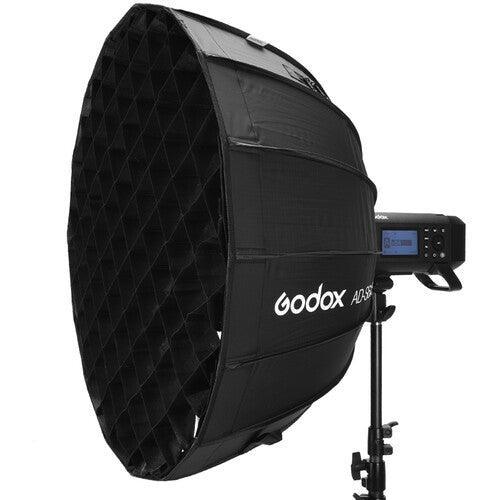 Godox AD-S65S Parabolic Softbox with Godox Mount and Grid (Gold/Silver, 25.6") at PROCAM | procam.com