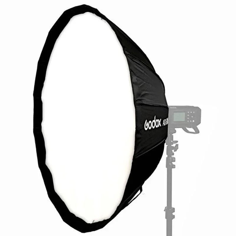 Godox AD-S65W Parabolic Softbox with Godox Mount and Grid (White, 25.6") at PROCAM | procam.com