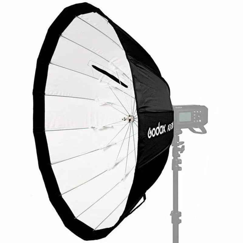 Godox AD-S65W Parabolic Softbox with Godox Mount and Grid (White, 25.6") at PROCAM | procam.com