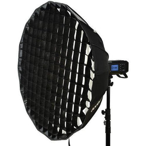 Godox AD-S85S Parabolic Softbox with Godox Mount and Grid (Gold/Silver, 33.5") at PROCAM | procam.com