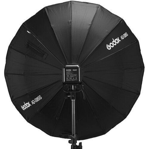 Godox AD-S85S Parabolic Softbox with Godox Mount and Grid (Gold/Silver, 33.5") at PROCAM | procam.com