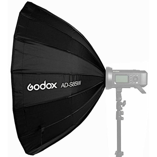 Godox AD-S85W Parabolic Softbox with Godox Mount and Grid (White, 33.5") | PROCAM