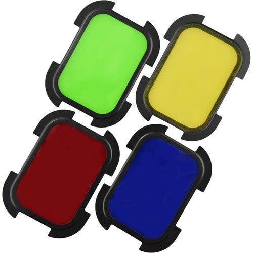 Godox Barndoor Kit with 4 Color Gels for AD200 Speedlight Head at PROCAM | procam.com
