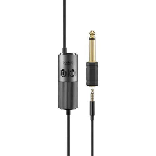 Godox LMS-60G Omnidirectional Lavalier Microphone with Adjustable Gain at PROCAM | procam.com