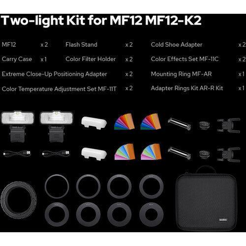 Godox MF12 Macro Flash 2-Light Kit at PROCAM | procam.com