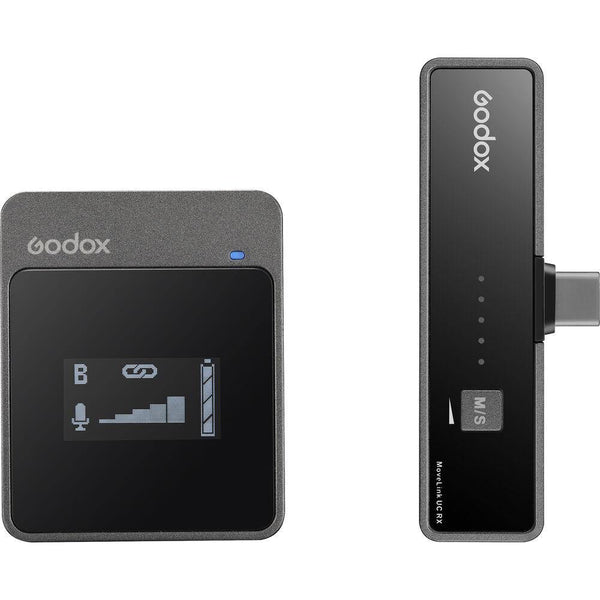 Godox MoveLink UC1 Compact Digital Wireless Microphone System for Smartphones & Tablets with USB Type-C (2.4 GHz) | PROCAM