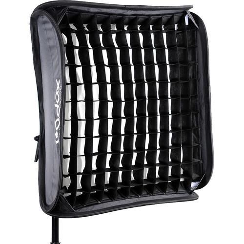 Godox S-Type Bowens Mount Flash Bracket with Softbox and Grid Kit (15.7 x 15.7'') at PROCAM | procam.com