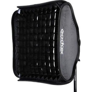 Godox S-Type Bowens Mount Flash Bracket with Softbox and Grid Kit (19.7 x 19.7'') at PROCAM | procam.com