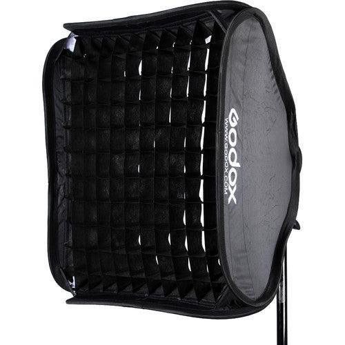 Godox S-Type Bowens Mount Flash Bracket with Softbox and Grid Kit (19.7 x 19.7'') at PROCAM | procam.com
