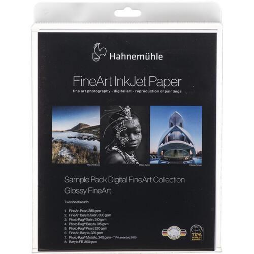 Hahnemuhle FineArt Glossy Inkjet Paper Sample Pack (8.5 x 11", 14 Sheets) at PROCAM | procam.com