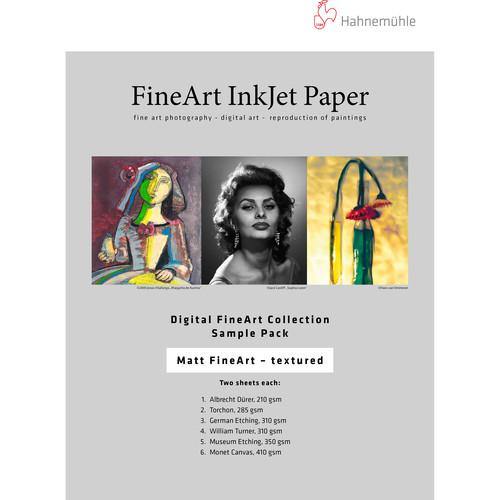 Hahnemühle Matte FineArt Textured Archival Inkjet Paper Sample Pack (8.5 x 11", 12 Sheets) | PROCAM